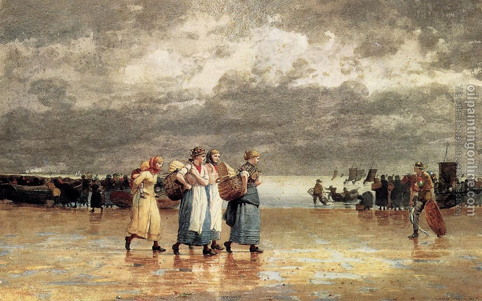 Homer, Winslow - Four Fisherwives